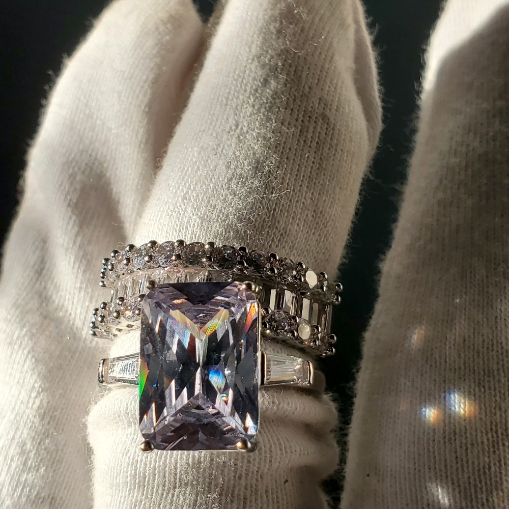 Two Beautiful Cocktail Rings size 8
